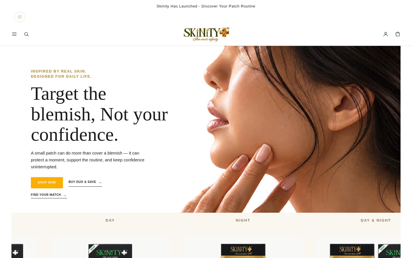 Homepage of SKiNiTY+